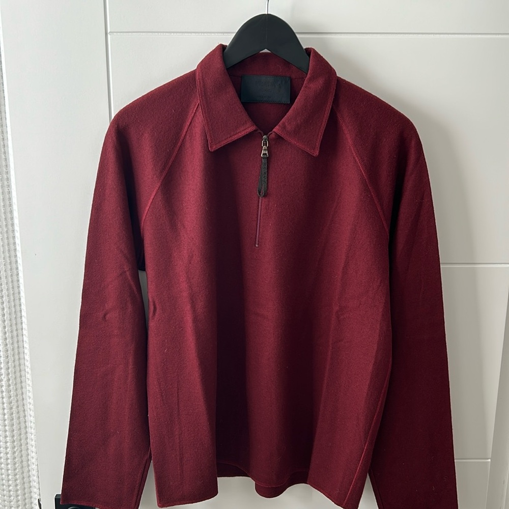 Prada Wool 1/4 Zip Up